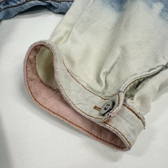 7 For All Mankind Ombré Denim Button-Up Shirt - Picture 2 of 9